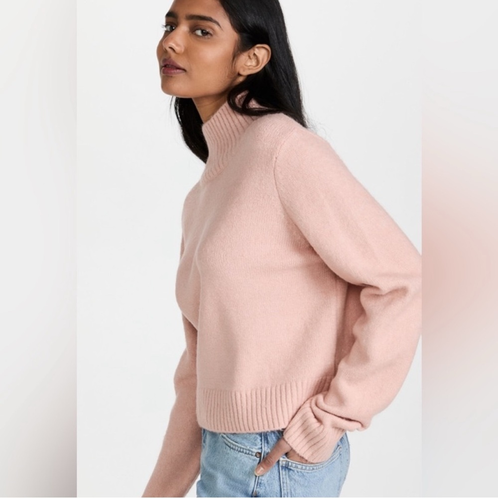 Aritzia Sunday Best Scottie Turtleneck Wilfred free small pink wool cropped